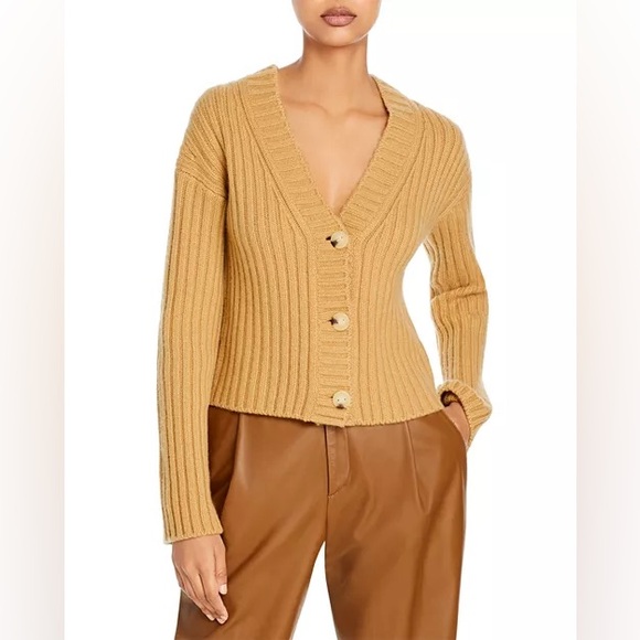🔥🔥🔥Vince Chunky Ribbed Wool Cashmere Sweater Cardigan